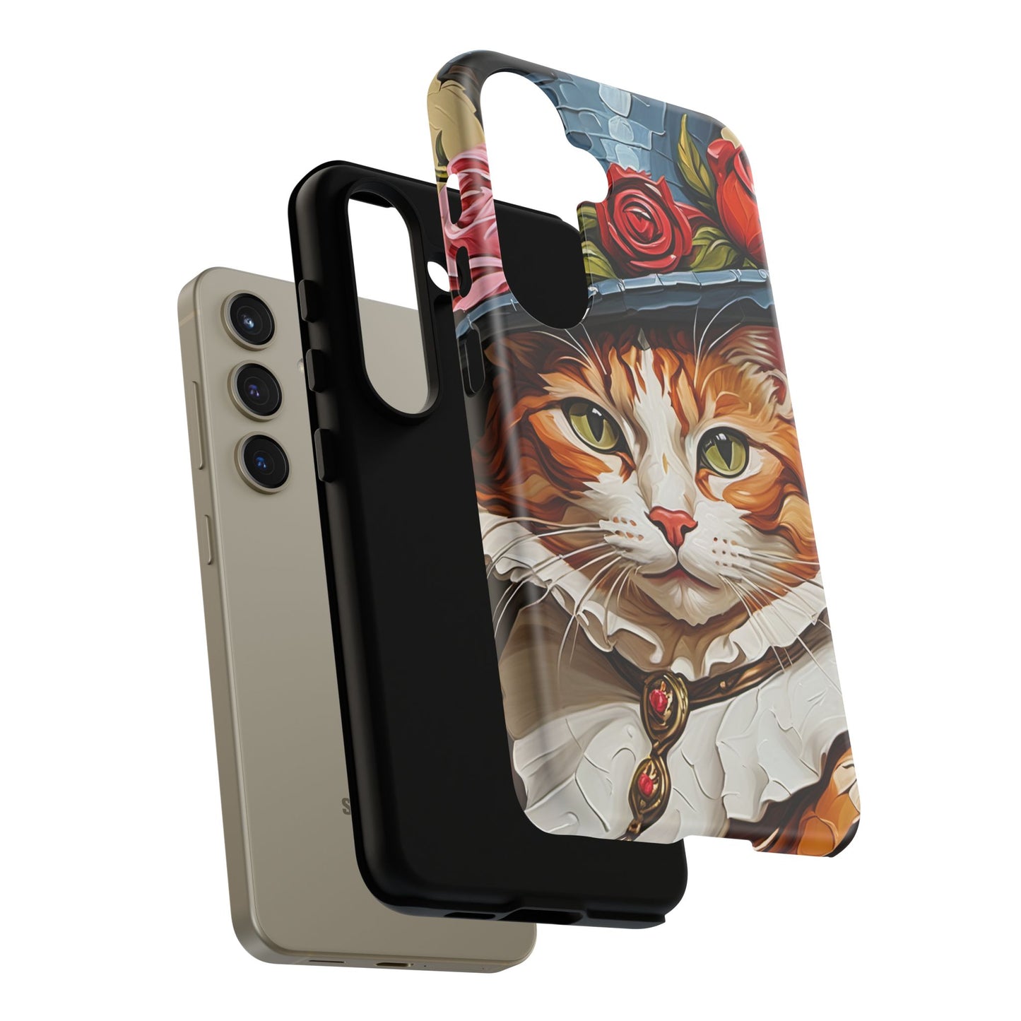 Oil Painting Cat Tough Phone Cases (A Gentleman)