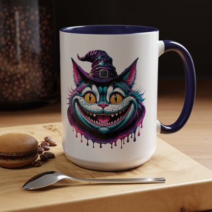 Halloween Cheshire Cat Coffee Mug (11, 15oz)