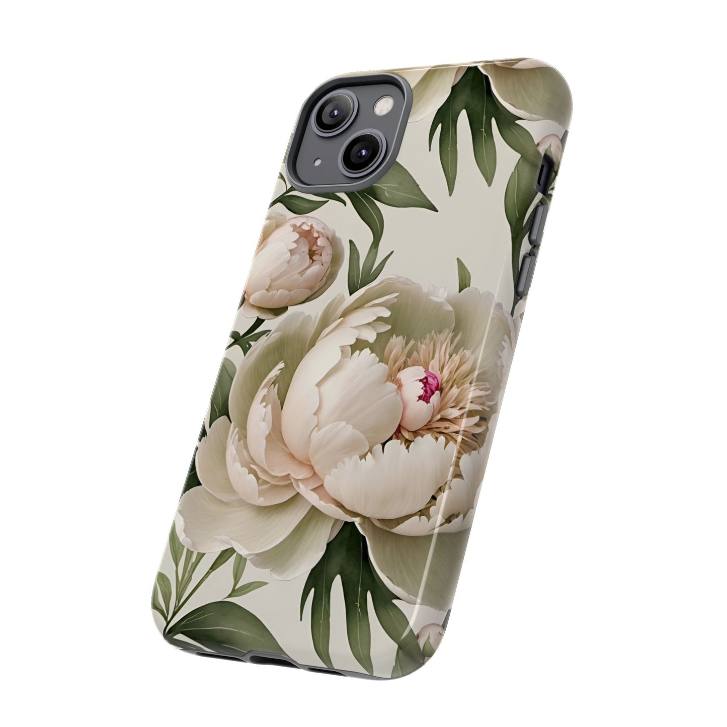 Watercolor Large Peonies Tough Cases