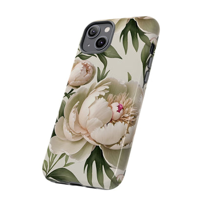 Watercolor Large Peonies Tough Cases