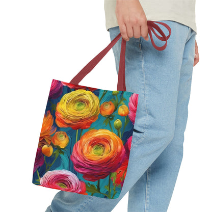 Vincent Van Gogh inspired Colorful Anemones Tote Bag 2