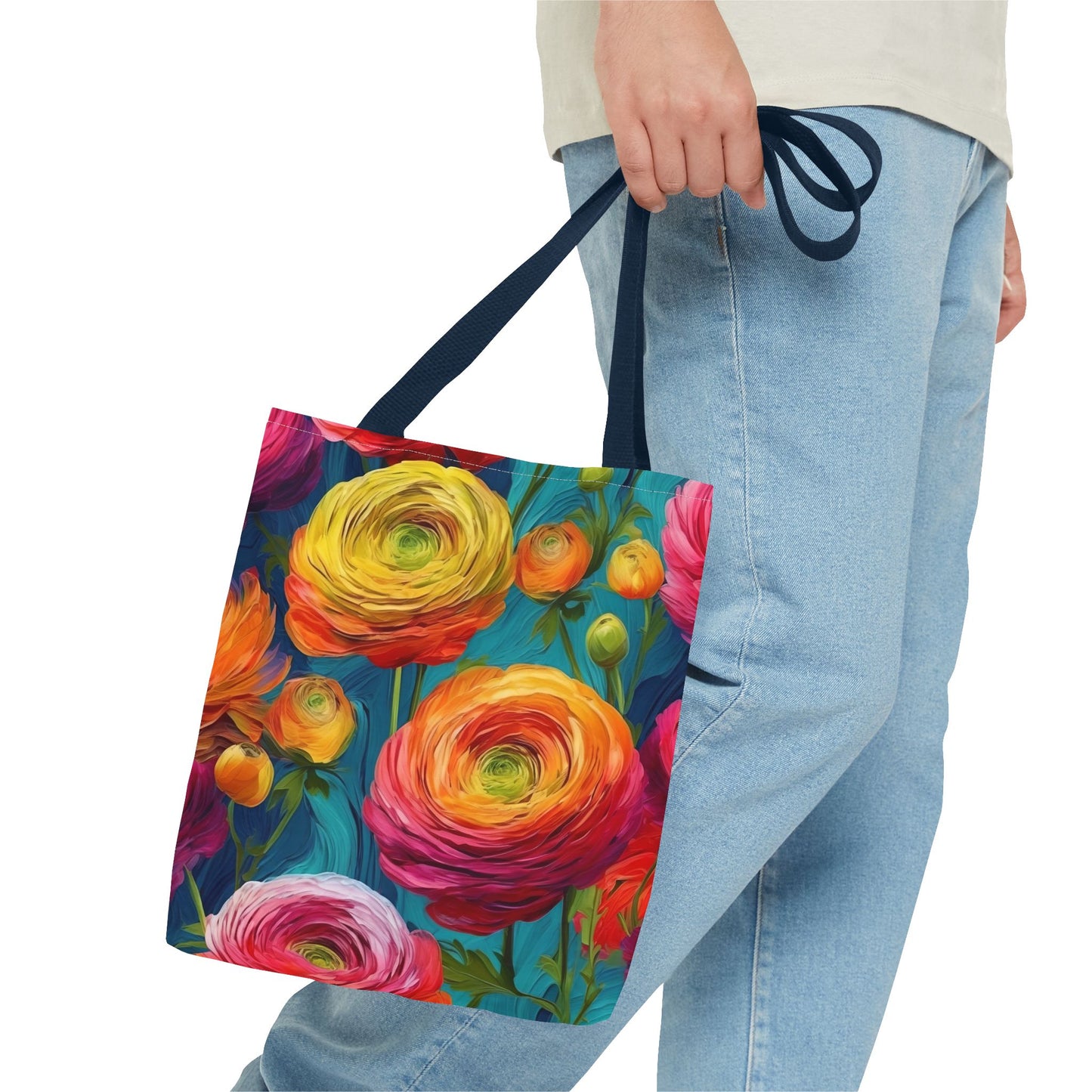 Vincent Van Gogh inspired Colorful Anemones Tote Bag 2