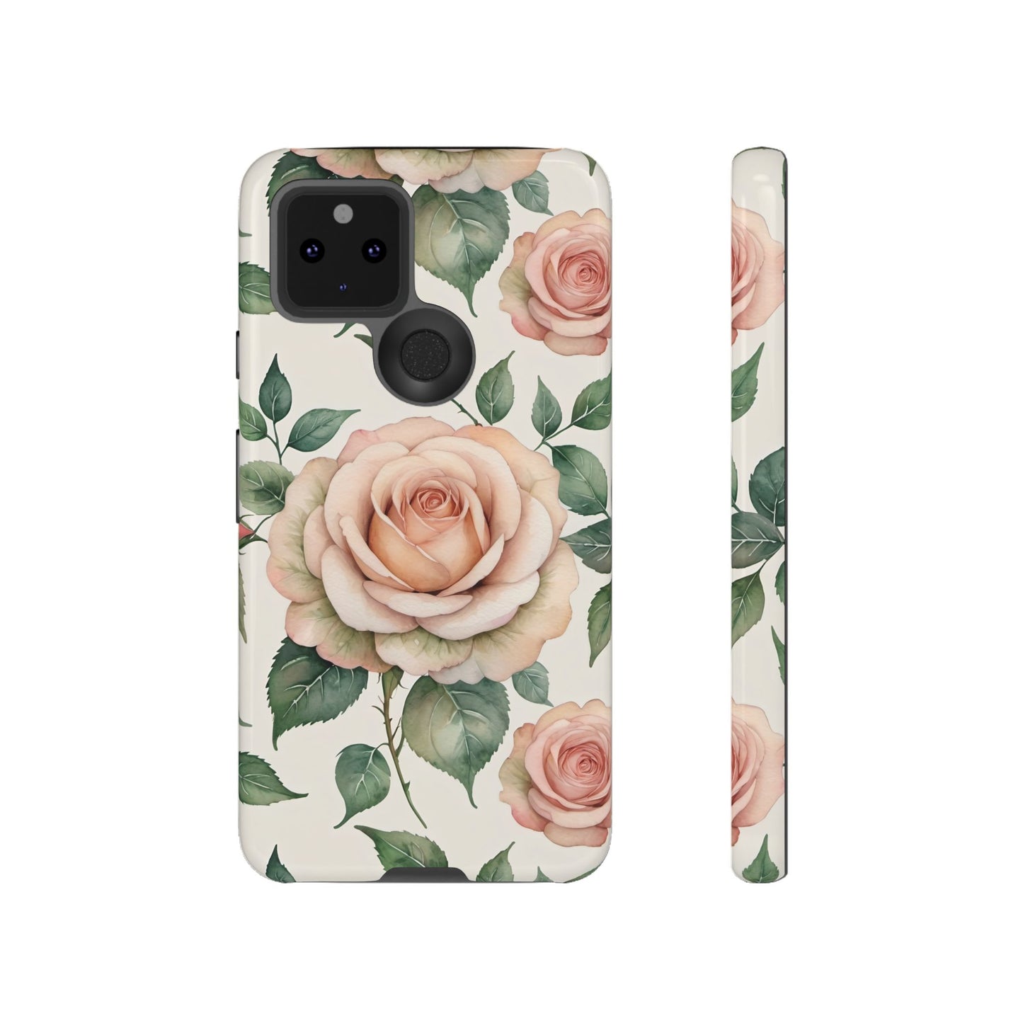 Watercolor Large Roses Tough Cases
