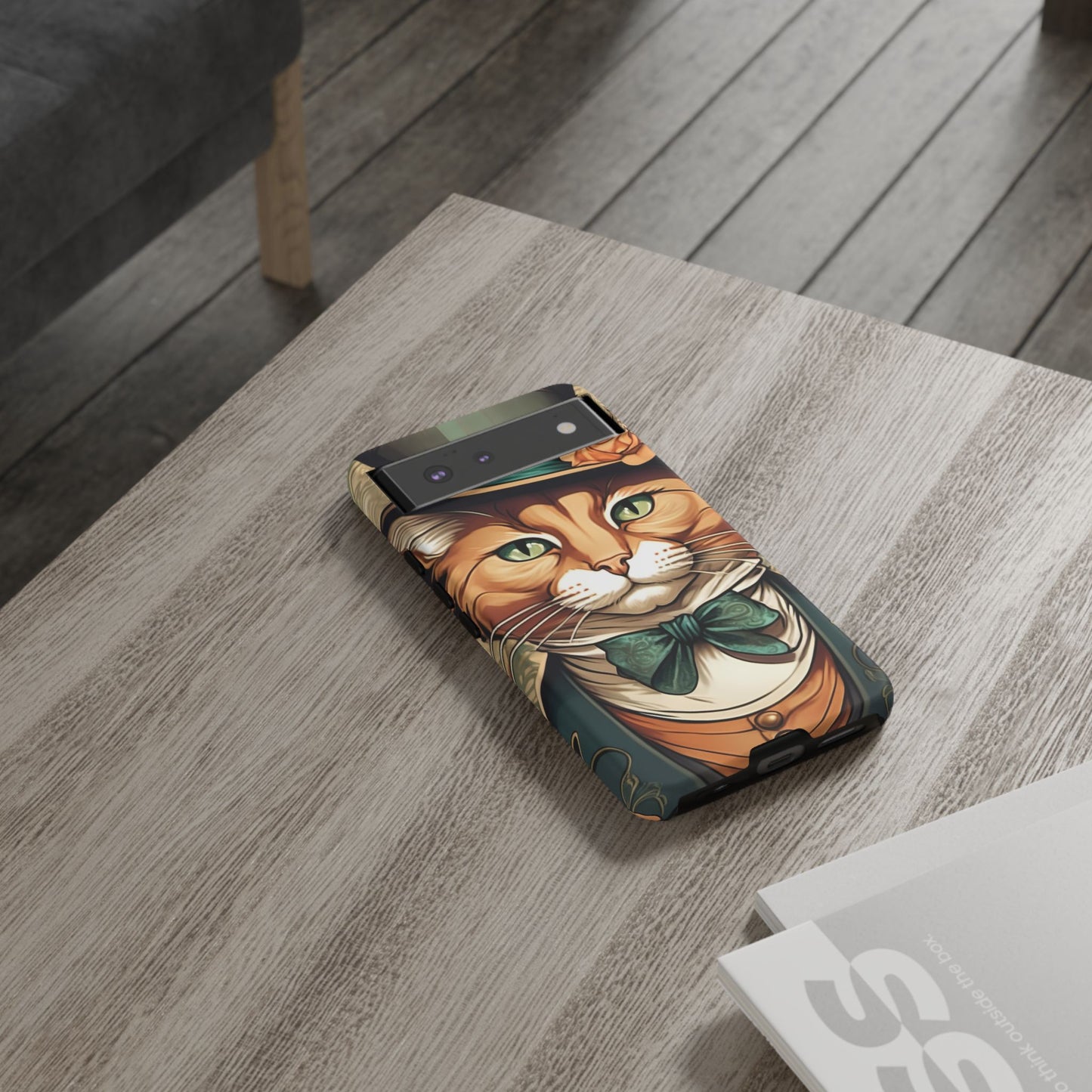 Alphonse Mucha Tough Phone Cases (A gentleman cat)