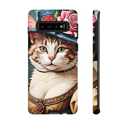 Oil Painting Cat Tough Phone Cases (A Lady 2)