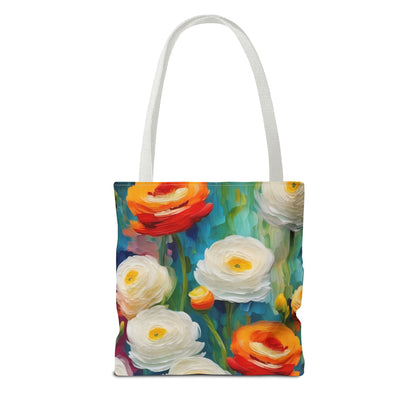 Claude Monet inspired Tender Ranunculus Tote Bag