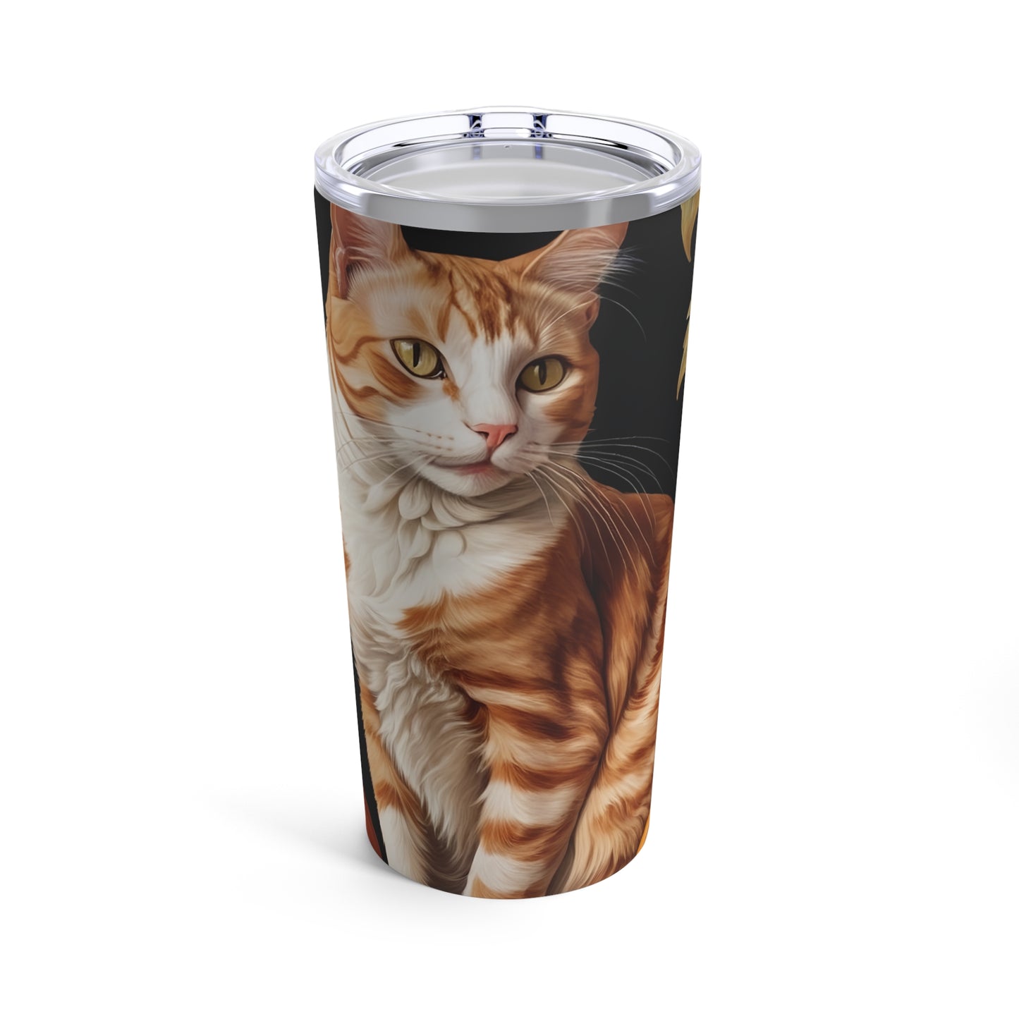 Halloween Sandro Botticelli Cat Tumbler 20oz Black