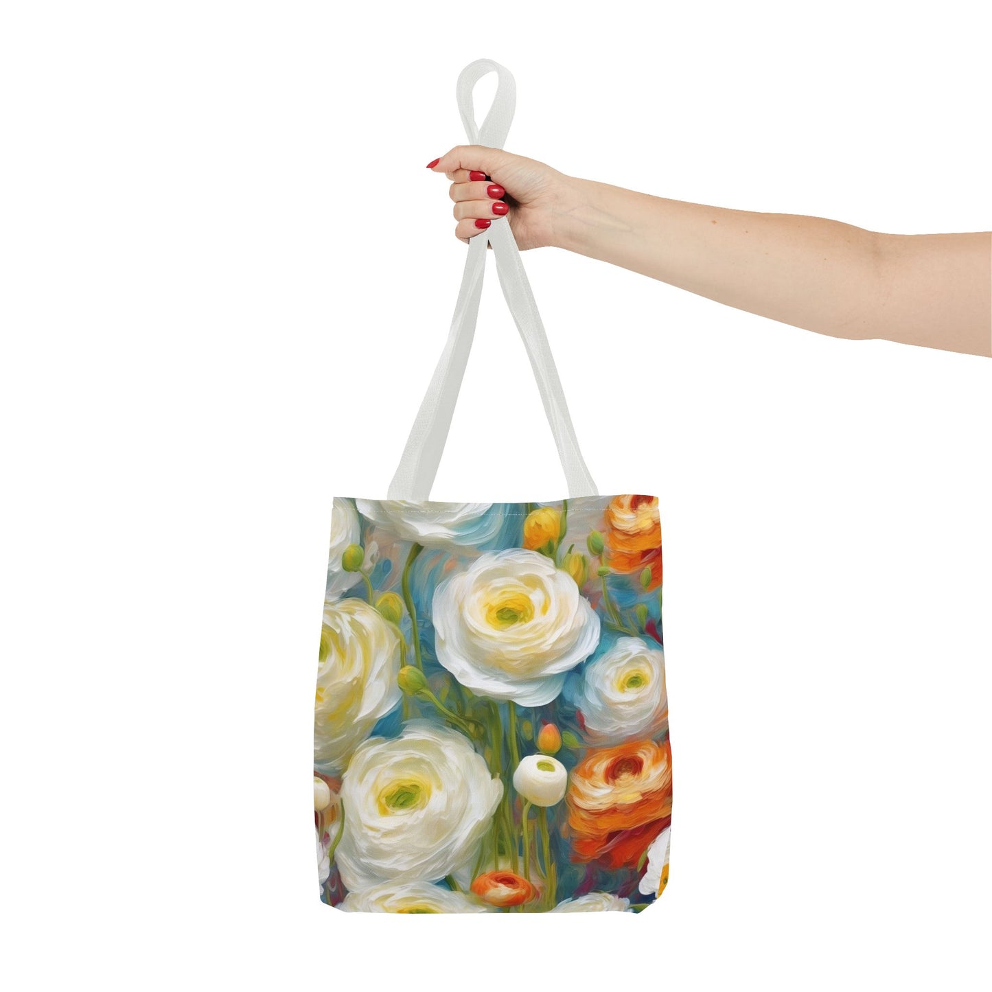 Claude Monet inspired Tender Ranunculus Tote Bag