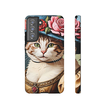 Oil Painting Cat Tough Phone Cases (A Lady 2)