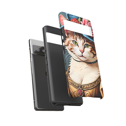 Oil Painting Cat Tough Phone Cases (A Lady 2)