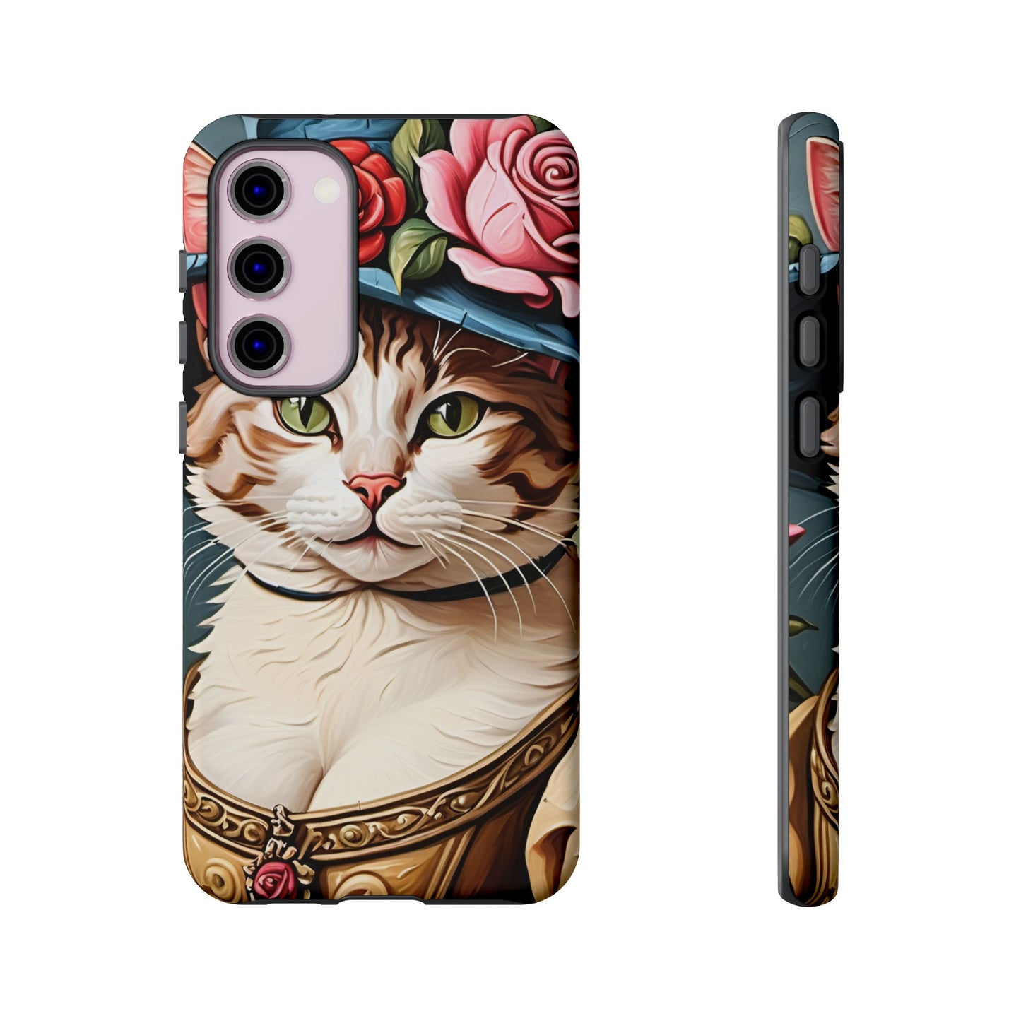 Oil Painting Cat Tough Phone Cases (A Lady 2)