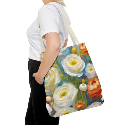 Claude Monet inspired Tender Ranunculus Tote Bag