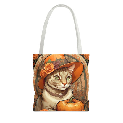 Halloween Art Nouveau Cat Tote