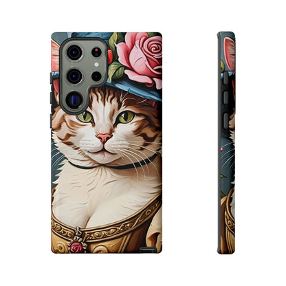 Oil Painting Cat Tough Phone Cases (A Lady 2)