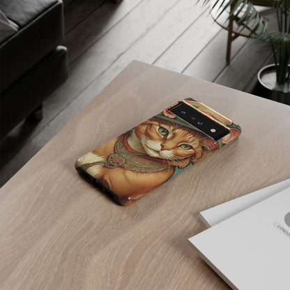Alphonse Mucha Tough Phone Cases (A lady cat 2)
