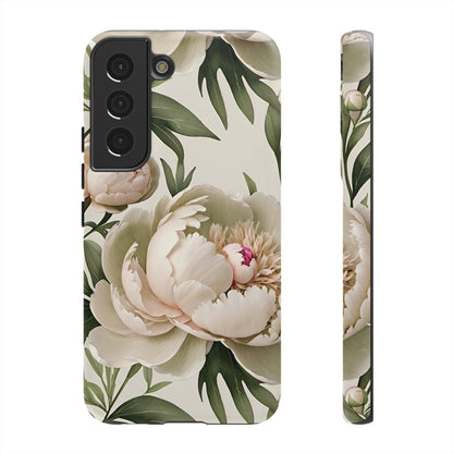 Watercolor Large Peonies Tough Cases