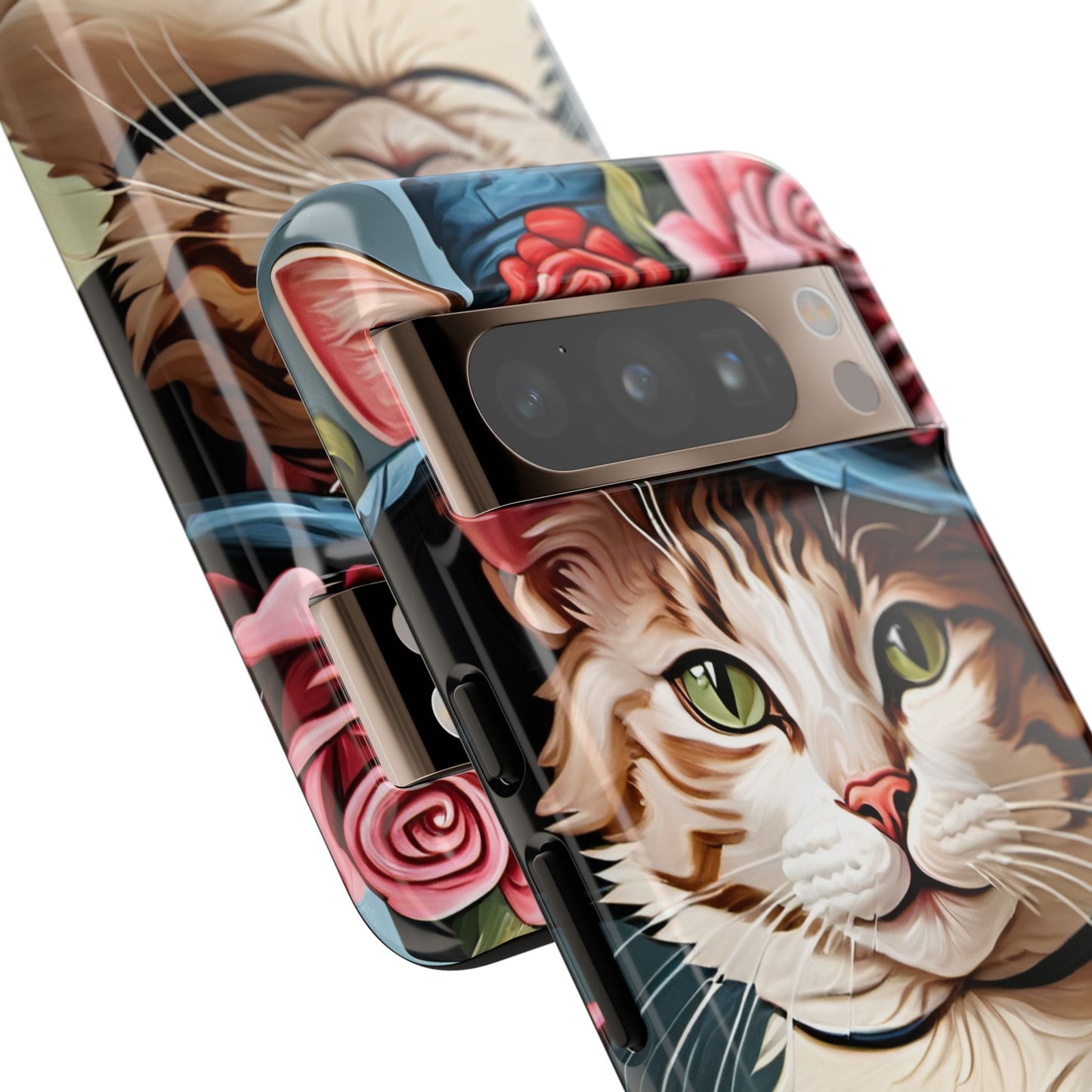 Oil Painting Cat Tough Phone Cases (A Lady 2)
