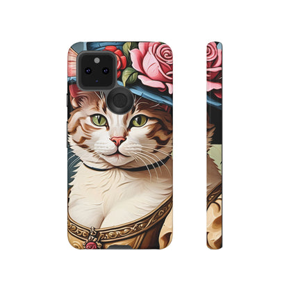 Oil Painting Cat Tough Phone Cases (A Lady 2)