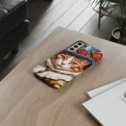 Oil Painting Cat Tough Phone Cases (A Gentleman)