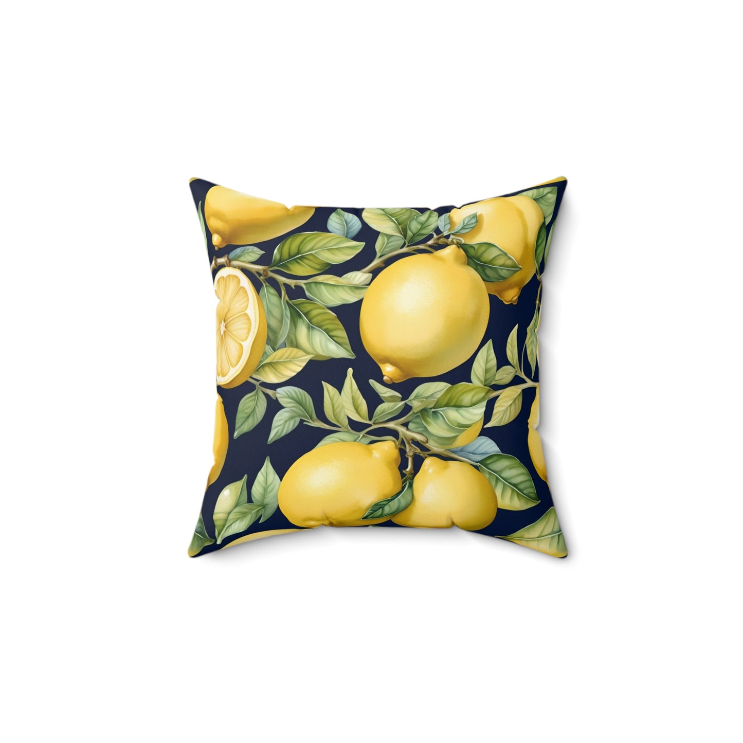 Rococo Lemons Square Pillow