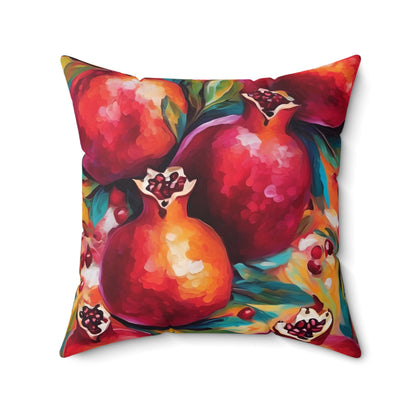 Vincent Van Gogh inspired Pomegranates Square Pillow