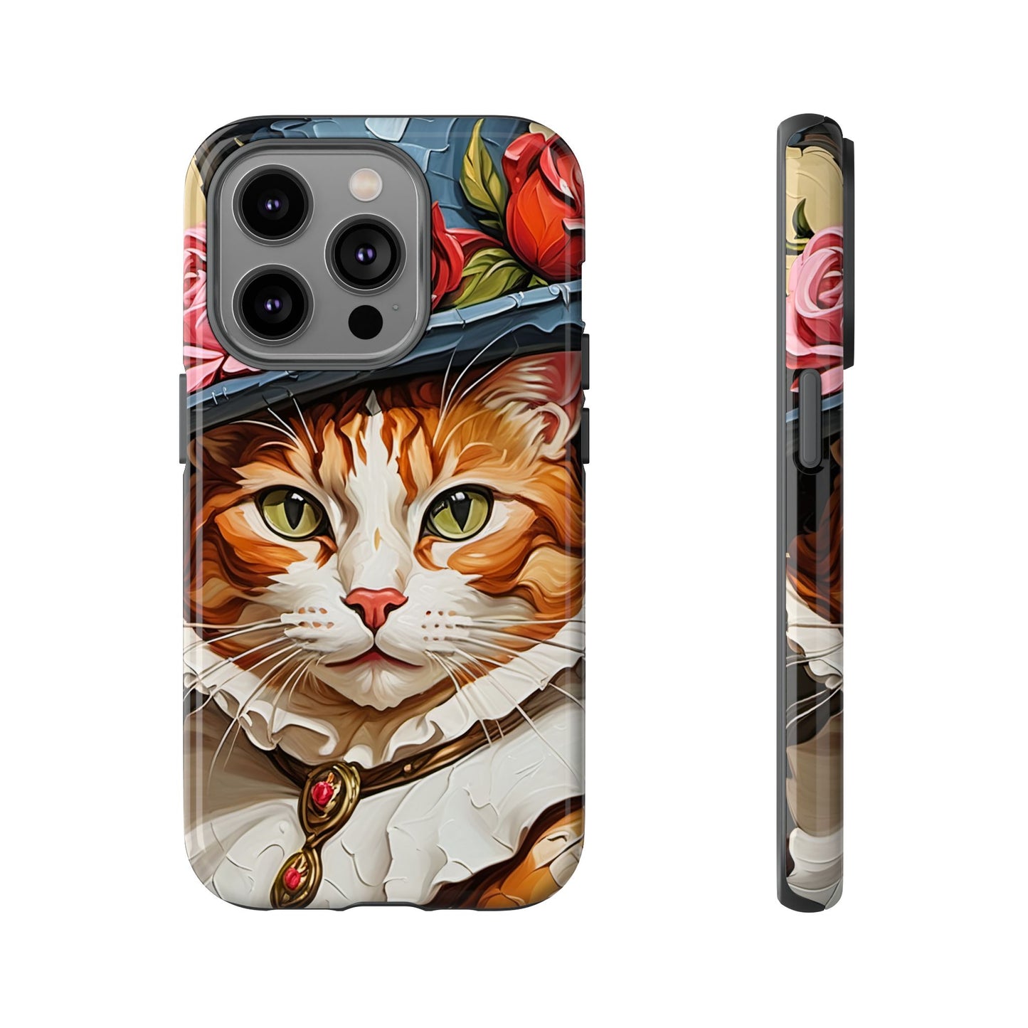 Oil Painting Cat Tough Phone Cases (A Gentleman)